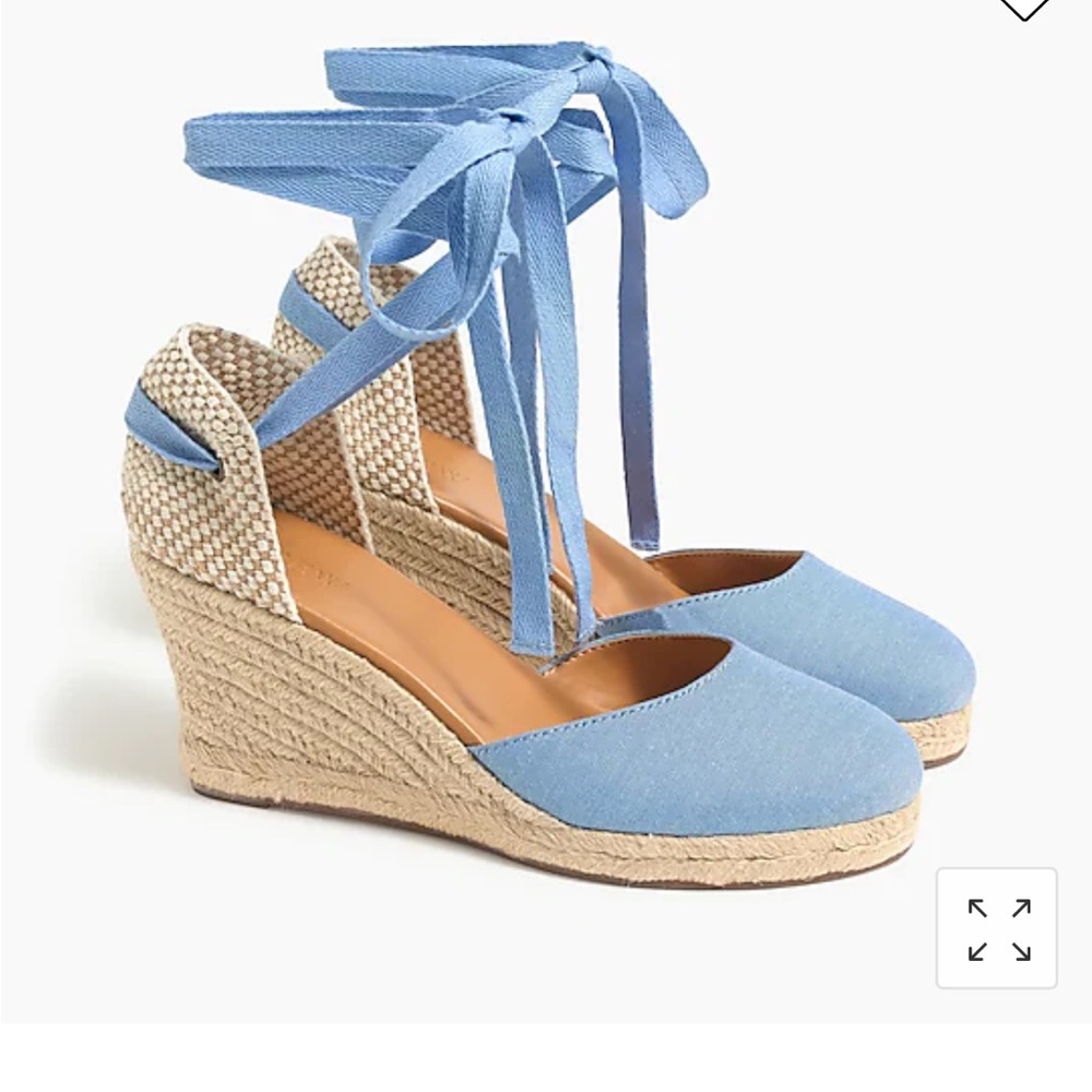NWT JCrew Factory espadrille wedge